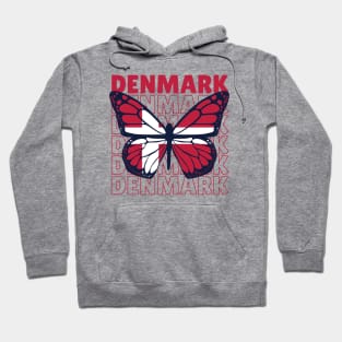 I Love Denmark // Danish Flag // Danish Pride Hoodie